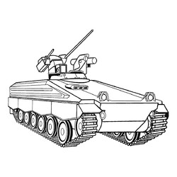 Раскраска «Мардер» — германская боевая машина пехоты