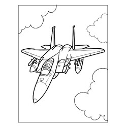 Раскраска Простой Макдоннел-Дуглас F-15