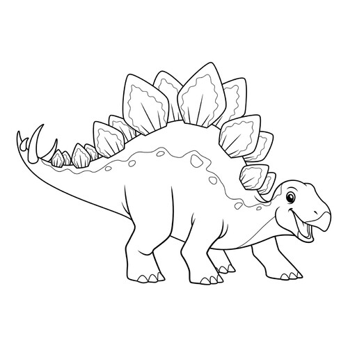 Раскраска Стиракозавр для детей