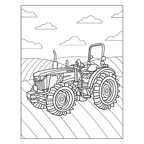 Раскраска Компактный трактор