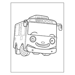 Раскраска Автобус Таё