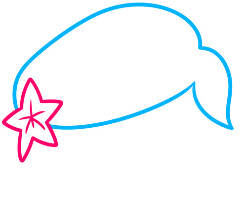 Как нарисовать русалочку Ариэль из Disney Tsum Tsum 2