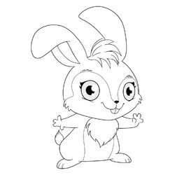 Раскраска Винкс Кико — кролик Блум