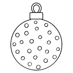 Новогодний шар в крапинку