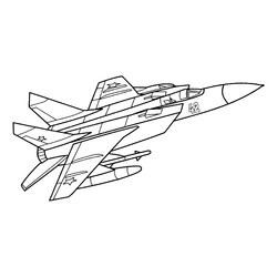 Раскраска Сверхзвуковой истребитель МиГ-31