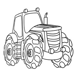 Трактор с большими колёсами