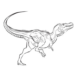 Раскраска Тираннозавр