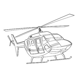 Раскраска Вертолёт для детей