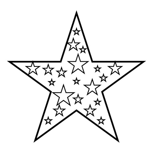 Раскраска Звёздная звезда