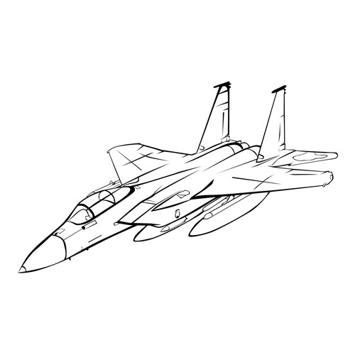 Раскраска Макдоннел-Дуглас F-15 Игл