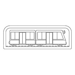 Раскраска Поезд метро