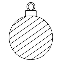 Новогодний шар в диогональную полоску