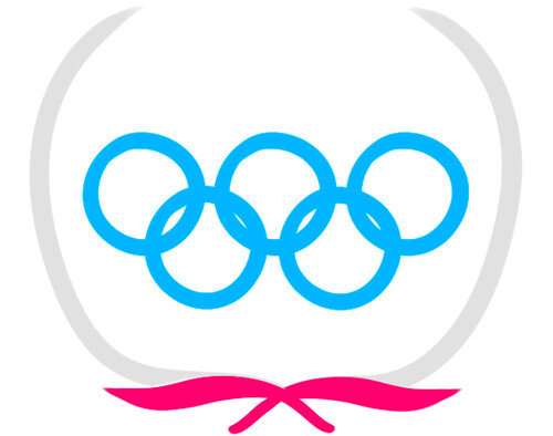 Как нарисовать олимпийские кольца 7