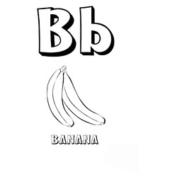 Раскраска Буква B английского алфавита