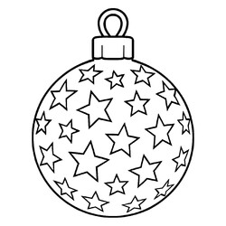 Новогодний шар с кучей звёзд