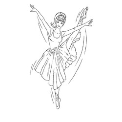 Раскраска Барби - 12 танцующих принцесс