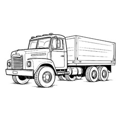 Раскраска Старенький грузовик