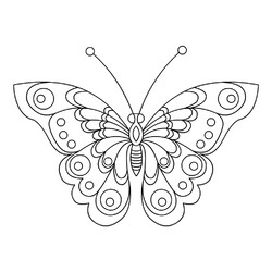 Бабочка с фигурными рисунками