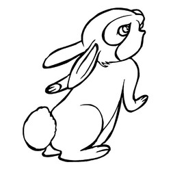 Раскраска Симпатичный крольчонок
