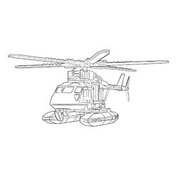 Раскраска Лего вертолёт