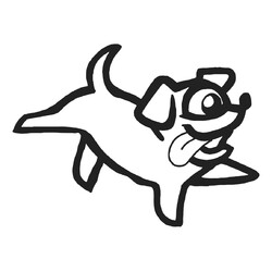 Раскраска Питомец голубая одноглазая собака из Амонг Ас