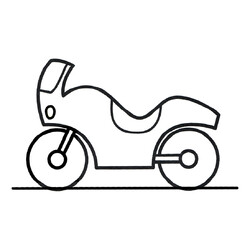 Раскраска Шумный мотоцикл