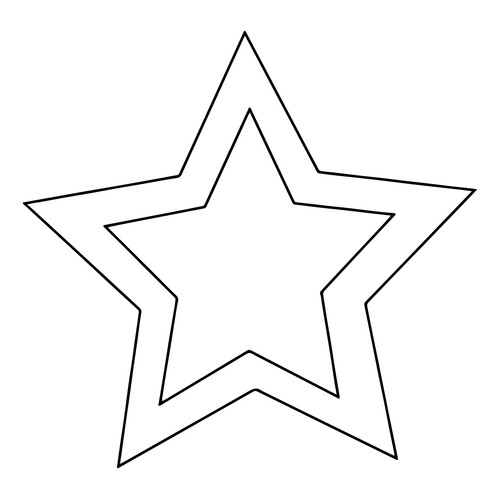 Раскраска Пятиконечная звезда