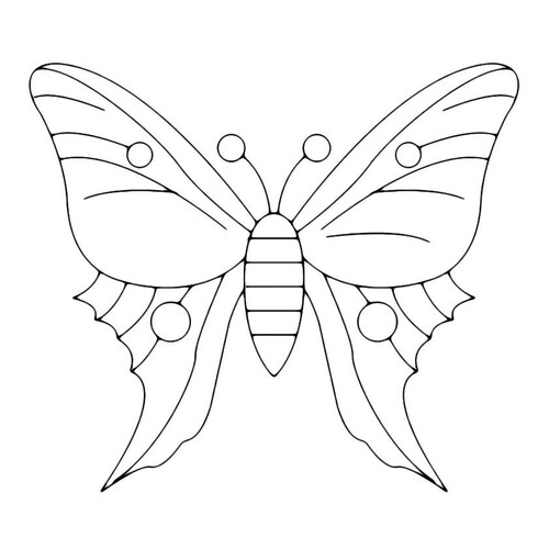 Раскраска Оригинальная бабочка