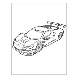 Раскраска Феррари 296 GT3