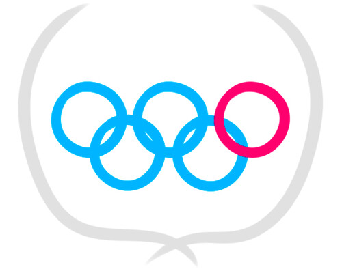 Как нарисовать олимпийские кольца 6