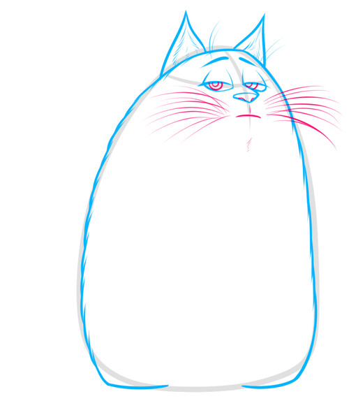 Как нарисовать кошку Хлою 5
