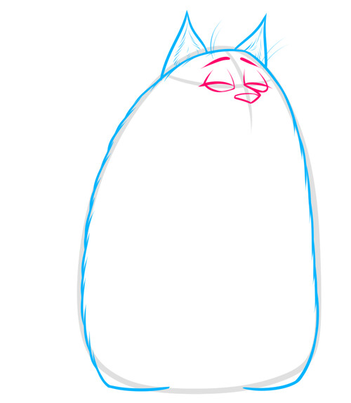 Как нарисовать кошку Хлою 4