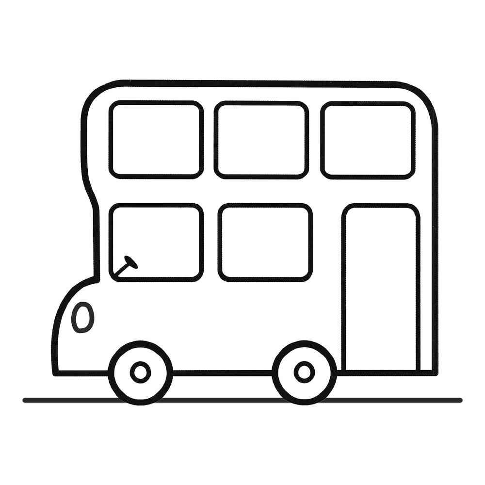 Раскраска Детский автобус