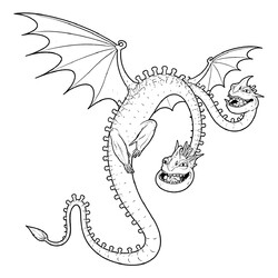 Раскраска Барс и Вепрь (Кошмарный Пристеголов)