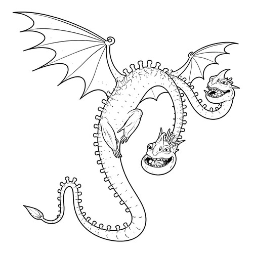 Раскраска Барс и Вепрь (Кошмарный Пристеголов)