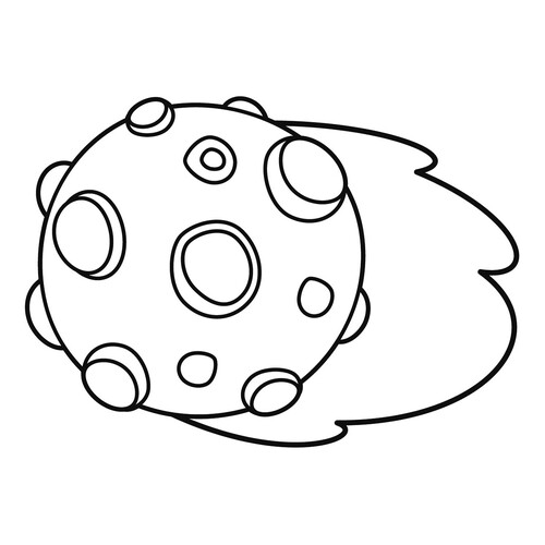 Раскраска Астероид для малышей