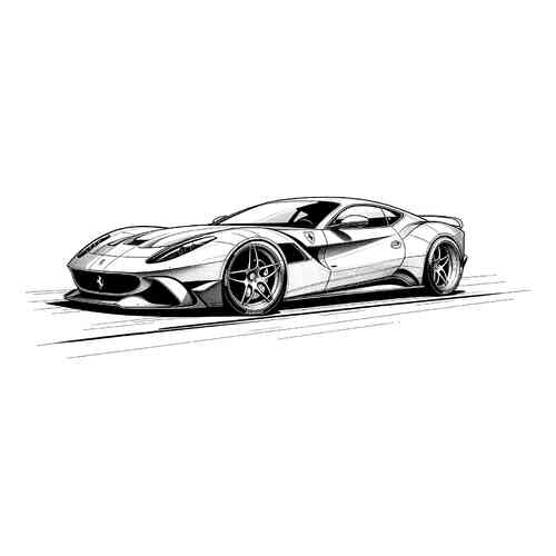 Раскраска Феррари 458 Italia | распечатать раскраски для детей