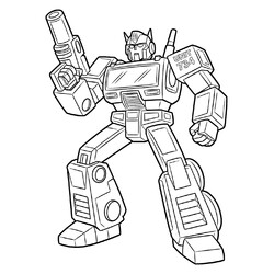 Раскраска Трансформер Unit-734