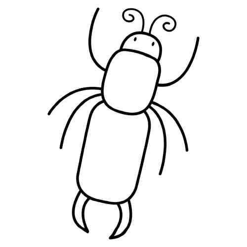 Раскраски насекомых для малышей: распечатать