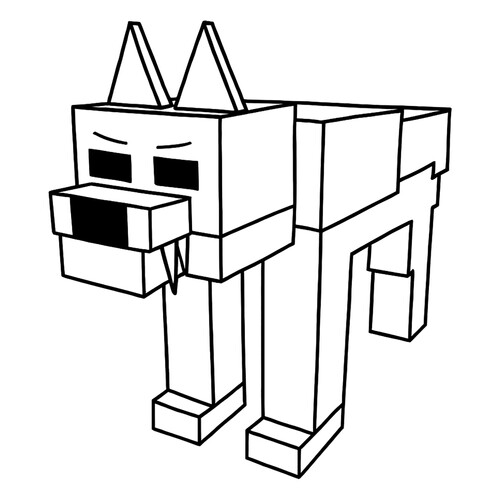 Раскраска Альфа-волк из 99 ночей в лесу