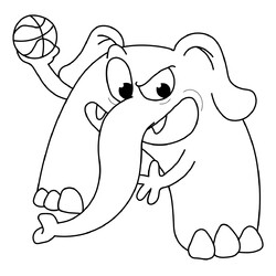 Тренер Пиклз с баскетбольным мячом