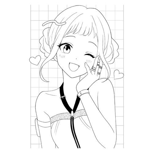 Раскраска Аниме Зои из охотниц на демонов