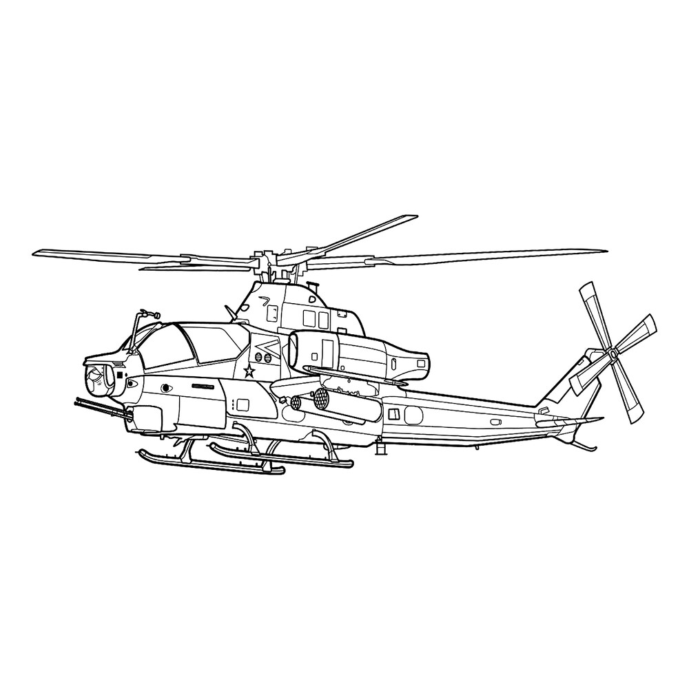 Раскраски вертолет