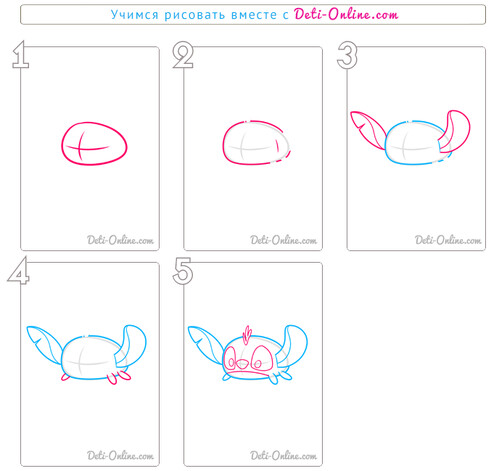 Как нарисовать Стича из Disney Tsum Tsum