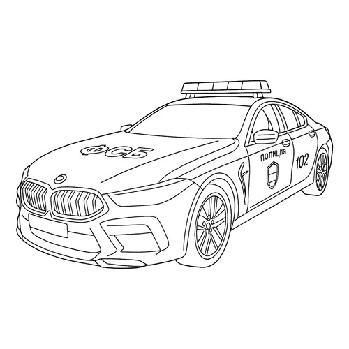 Раскраска БМВ ФСБ