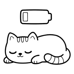 Котёнок восстанавливает заряд