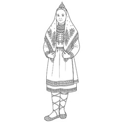 Марийский женский национальный костюм