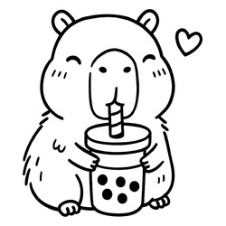 Капибара с бабл-ти