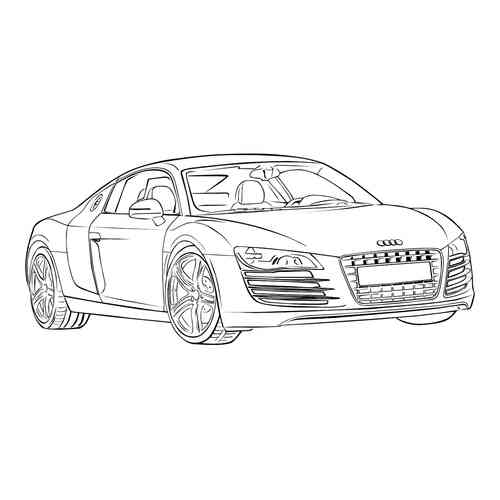 Раскраска Машина Ленд Ровер распечатать или скачать