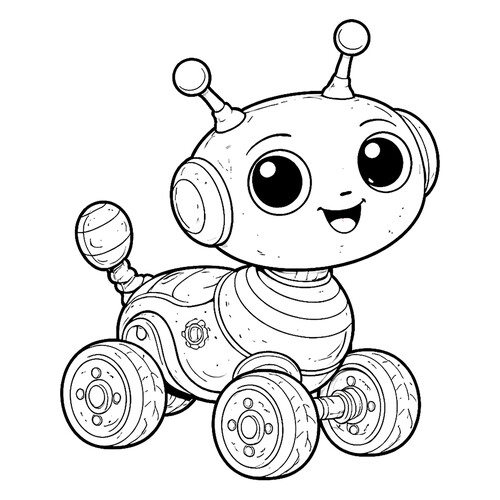 Раскраска Игрушечный робот
